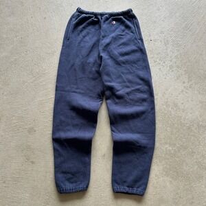 Vintage 80s Champion Reverse Weave Sweatpants Mens Size Medium Navy Blue Warm Up